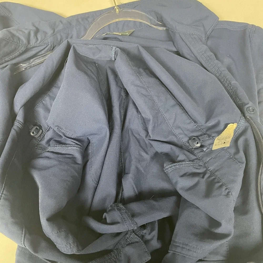 Title Nine Clamber Jumpsuit XS Navy Blue Gorpcore Utility Hiking Outdoor Active